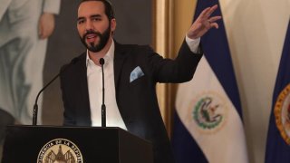 El presidente de El Salvador Nayib Bukele.