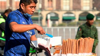 Vendedor de churros en CDMX