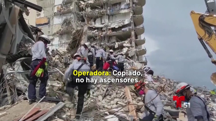 “Casi se parece al World Trade Center”: revelan llamadas de rescatistas desde edificio que colapsó en Miami Beach