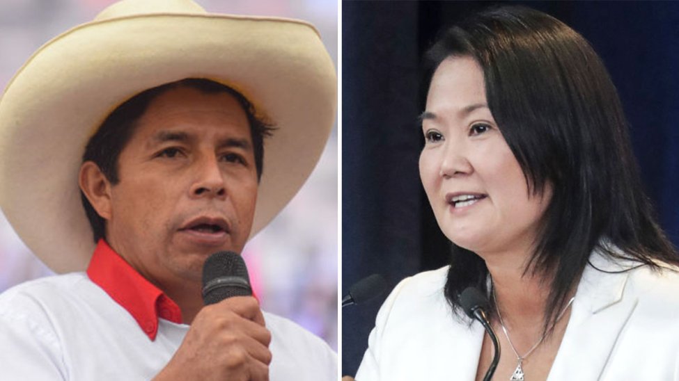 Elecciones en Perú: Castillo y Fujimori se enfrentan en ...