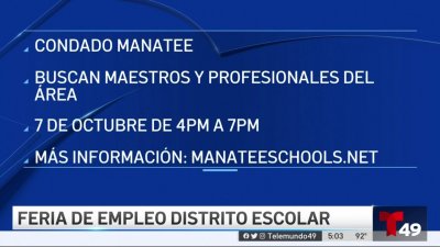 Feria de empleo en el Distrito Escolar de Manatee