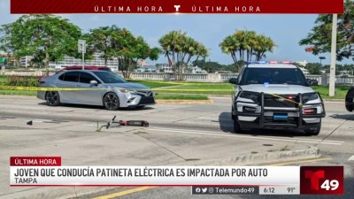Joven que conducía patineta eléctrica es impactada por vehículo