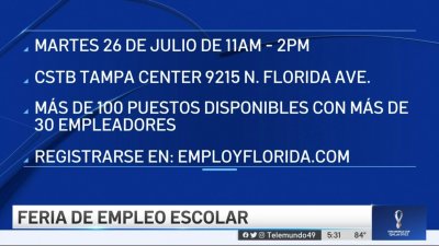 Buscan nuevos empleados para las escuelas públicas de Hillsborough