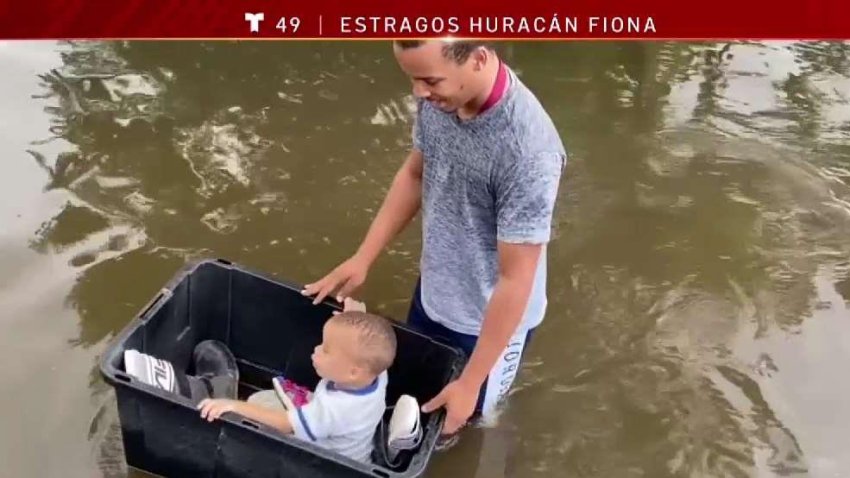 Fuertes inundaciones persisten en comunidades de Puerto Rico