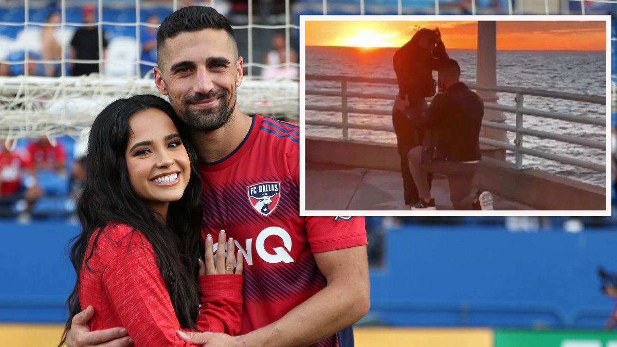 El prometido de Becky G, Sebastian Lletget, se disculpa por 
