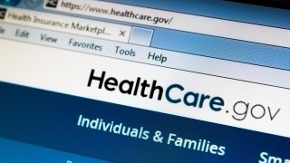 File - View of the healthcare.gov.
