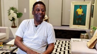 El fallecido exfutbolista brasileño Edson Arantes do Nascimento, "Pelé", en una fotografía de archivo.