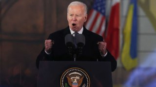 Biden habló desde Polonia.