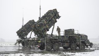 Un sistema de defensa Patriot, similar al usado por las fuerzas ucranianas.