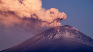 El majestuoso Popocatépetl.