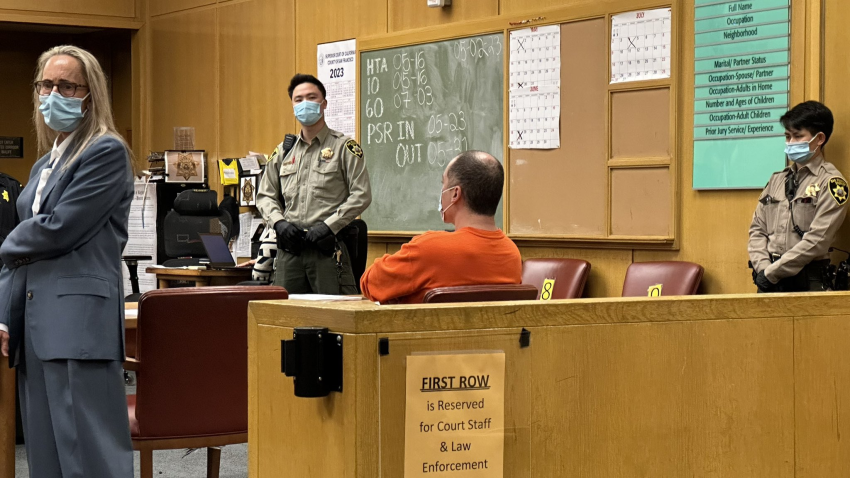 Murder suspect Nima Momeni in court on May 2, 2023.