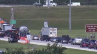 Accidente de tránsito provoca cierre de vías en I-4 en Polk
