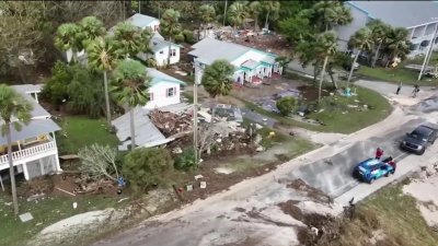 Desde el aire: imágenes de los daños en la costa noroeste de Florida