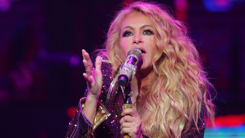 GRAND PRAIRIE, TX – MAY 01: Singer Paulina Rubio performs onstage during The Perrisimas Tour at  Texas Trust CU Theatre on May 1, 2022 in Grand Prairie, Texas. (Photo by Omar Vega/Getty Images)