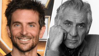 Bradley Cooper y Leonard Bernstein en fotos de archivo.
