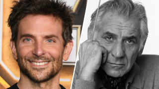 Bradley Cooper y Leonard Bernstein en fotos de archivo.