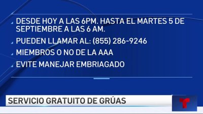 AAA ofrece servicio gratuito de grúas en Florida por el Labor Day