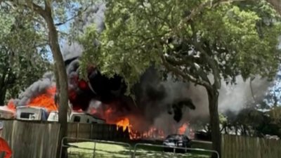 Devastador incendio causó una explosión en el condado Hernando