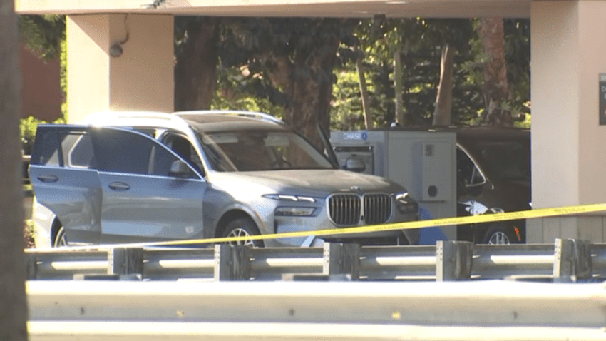 Scene of a murder-suicide shooting at a Chase Bank in Miami-Dade that left three people including a child dead.