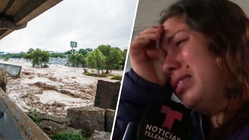 Entre lágrimas habla la madre de un niño electrocutado por la tormenta de Alberto en México.