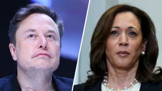 Elon Musk y Kamala Harris.