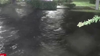 Gandy Boulevard en Tampa completamente inundado tras paso del huracán Milton