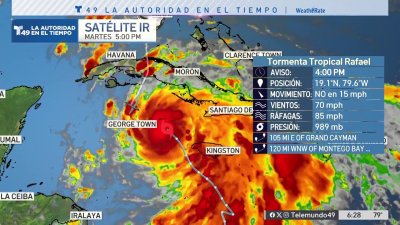 Boletín 5 p.m.: Paso de la tormenta tropical Rafael
