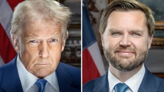 Retrato oficial de Donald Trump y JD Vance.