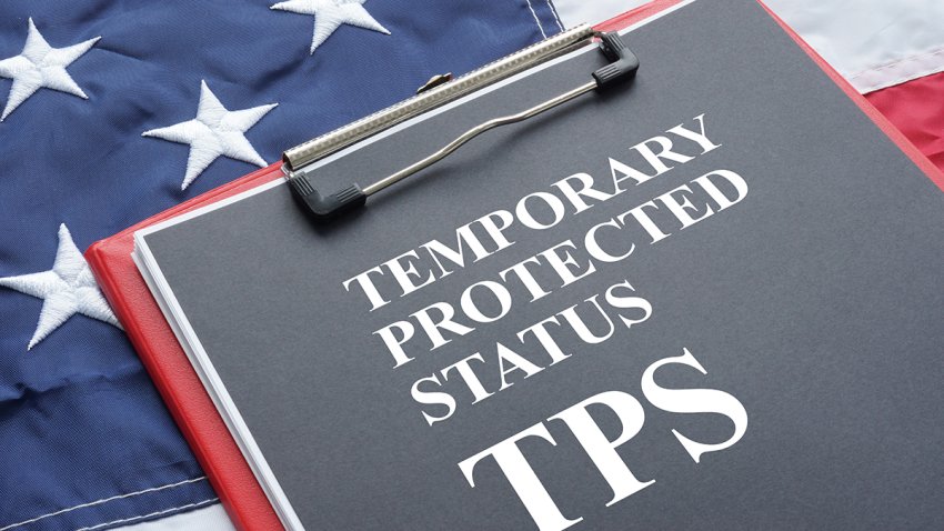 Temporary protected status TPS in USA is shown using the text
