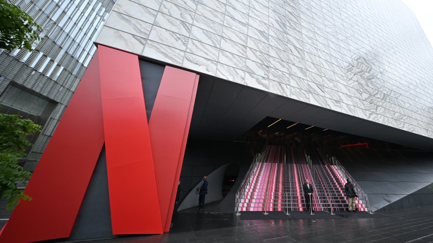 NEW YORK, NEW YORK – MAY 14: An exterior view during Netflix’s Upfront 2025 on May 14, 2025 in New York City. (Photo by Roy Rochlin/Getty Images for Netflix)
