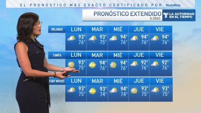 Domingo húmedo en la Bahía de Tampa y centro de Florida